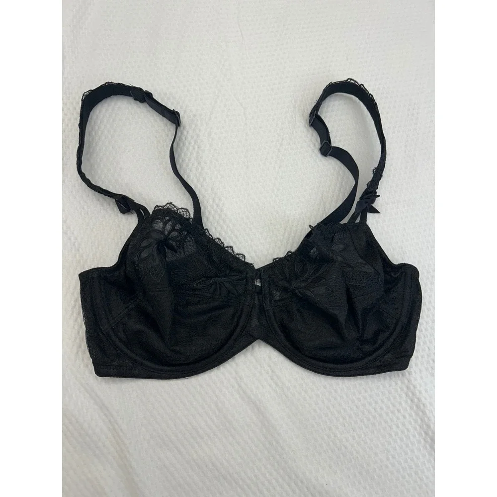 Rosa Faia by Anita Black‎ Lace Underwire Bra Floral Embroidered 34C 5614